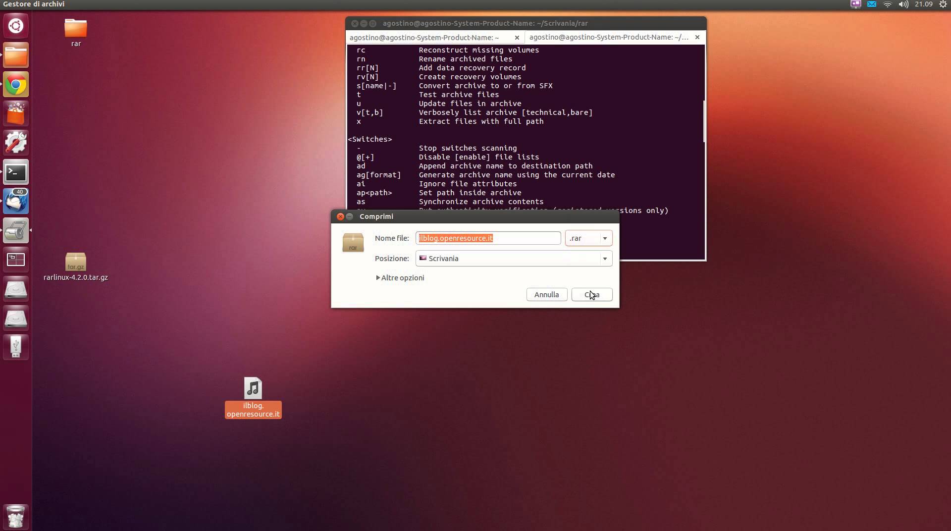 winrar para linux ubuntu download