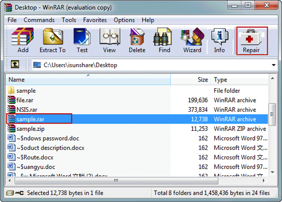 winrar fix corrupt files download